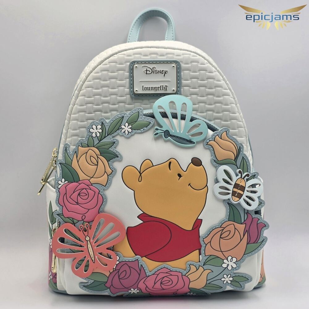 Loungefly Disney Winnie the Pooh Floral Mini Backpack New
